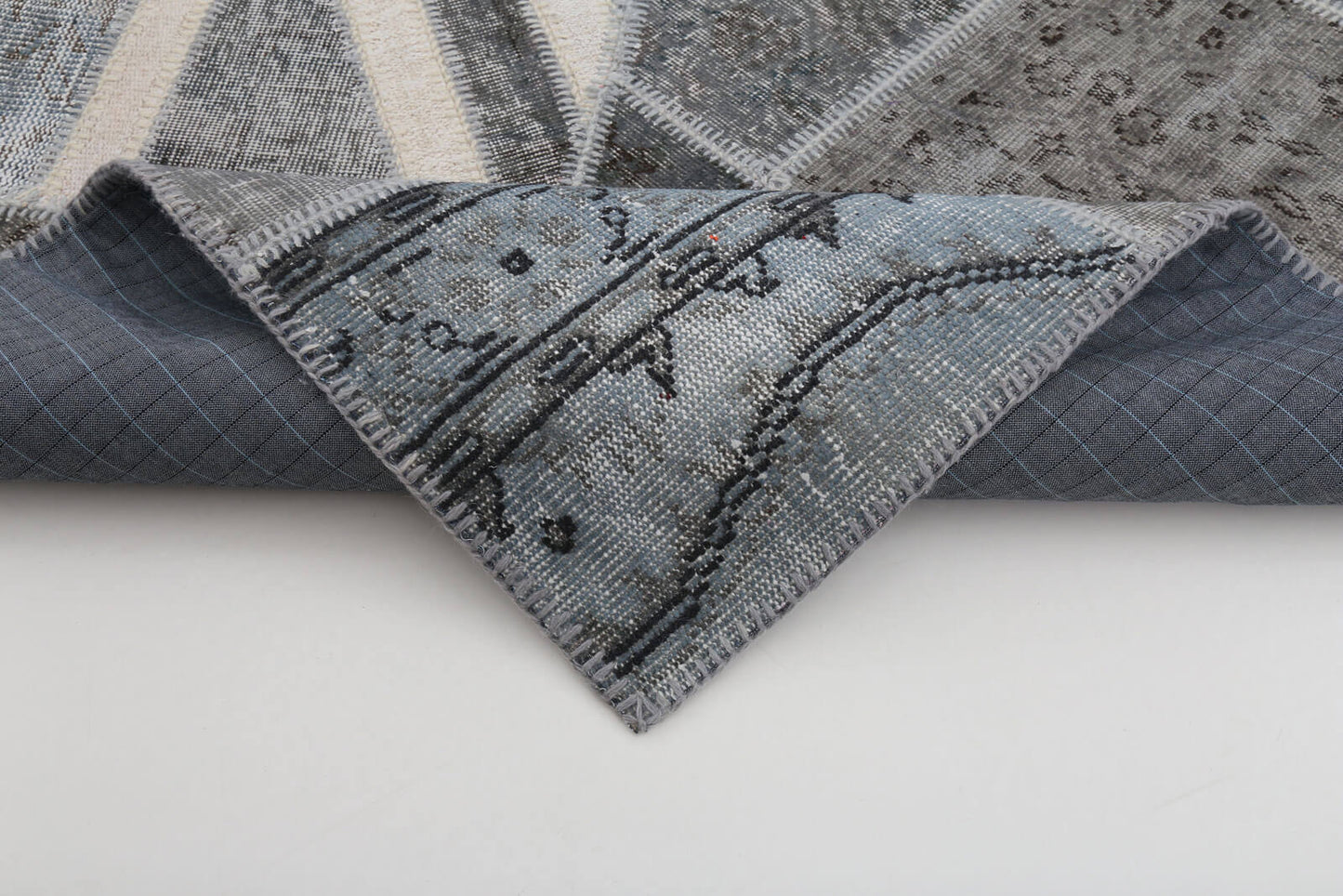 7x10 British Flag Patchwork Rug - 22616