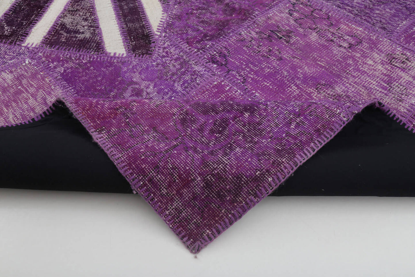 7x10 British Flag Patchwork Rug - 22619