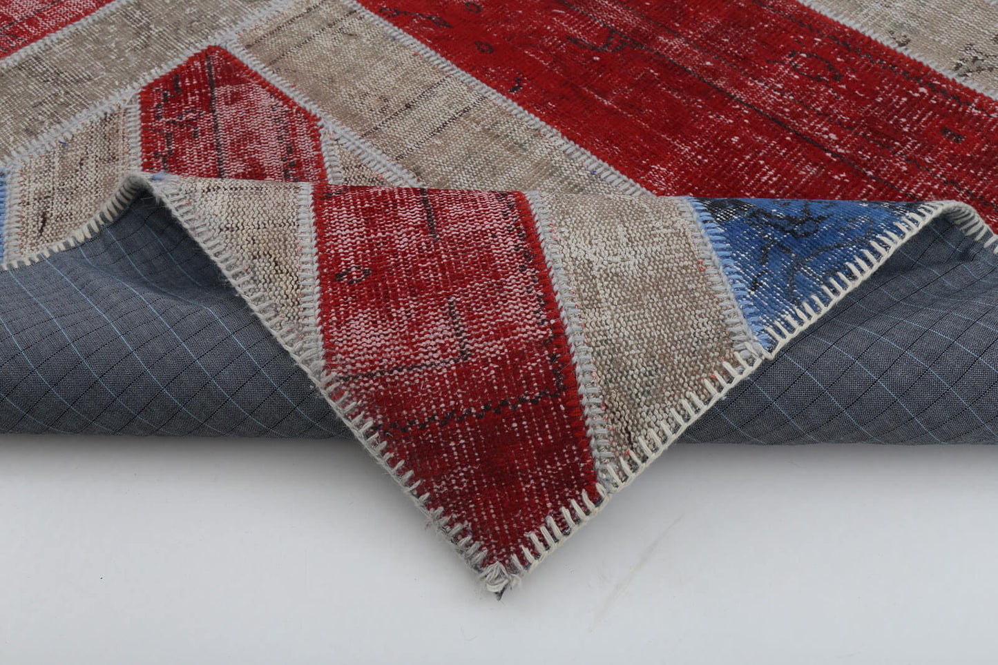 7x10 British Flag Patchwork Rug - 22621