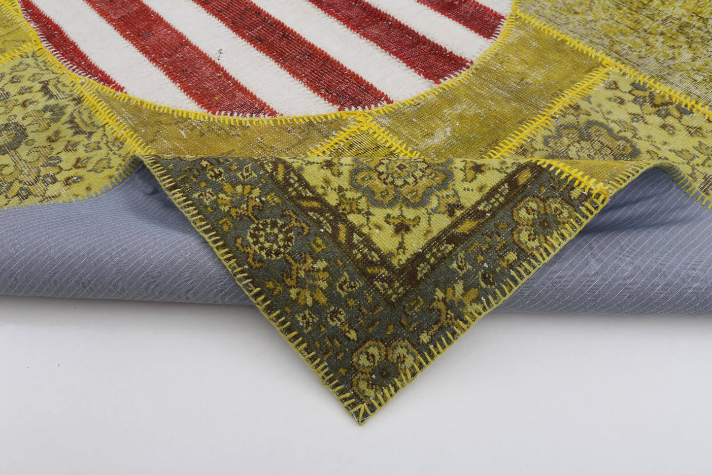 7x10 Usa Flag Patchwork Rug - 22623