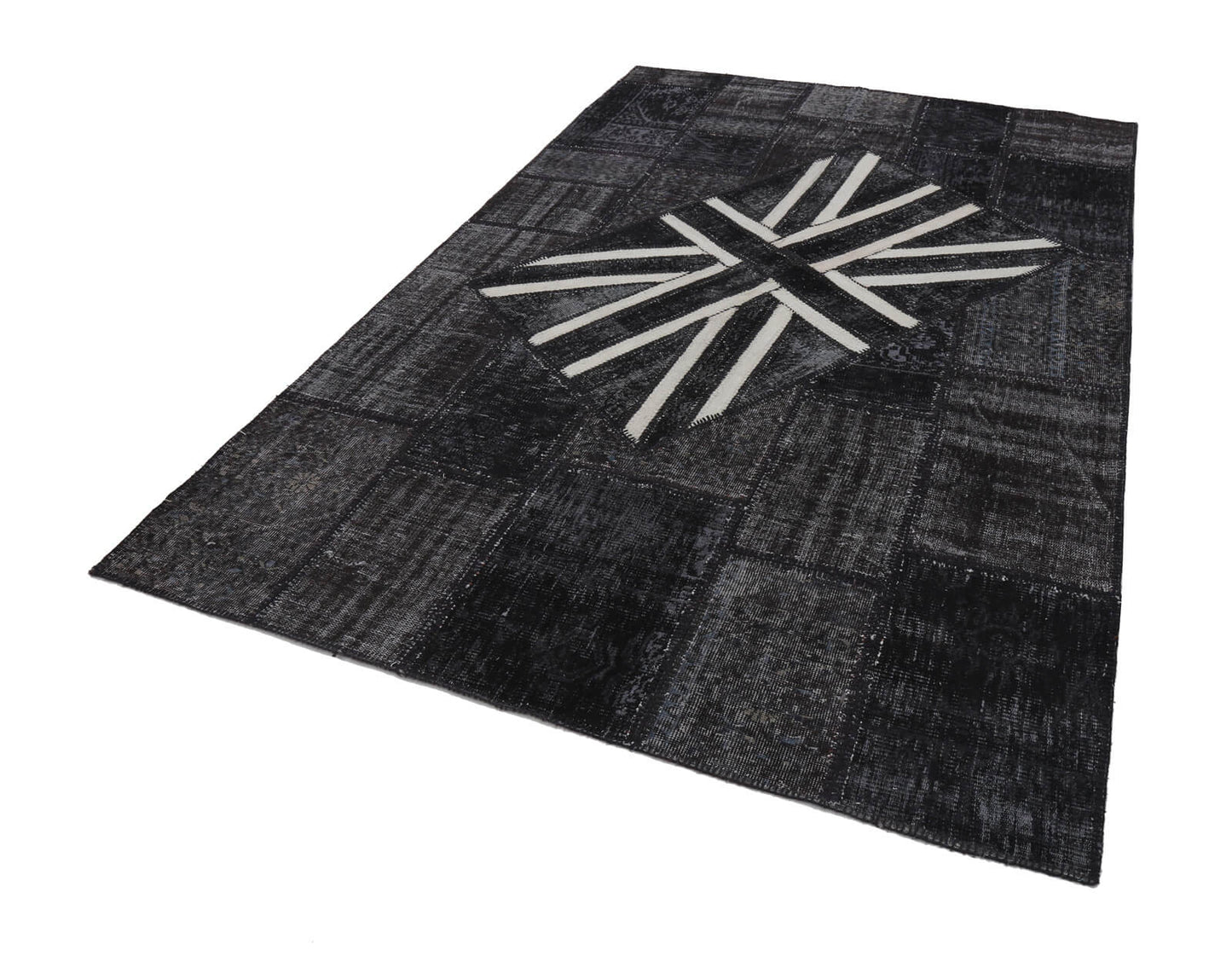 6x10 British Flag Patchwork Rug - 22625
