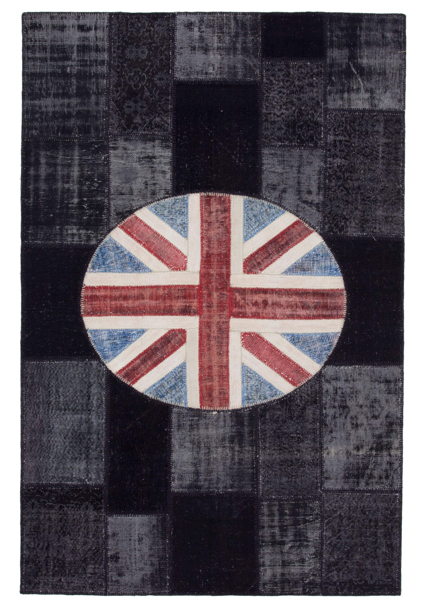 6x10 British Flag Patchwork Rug - 22643