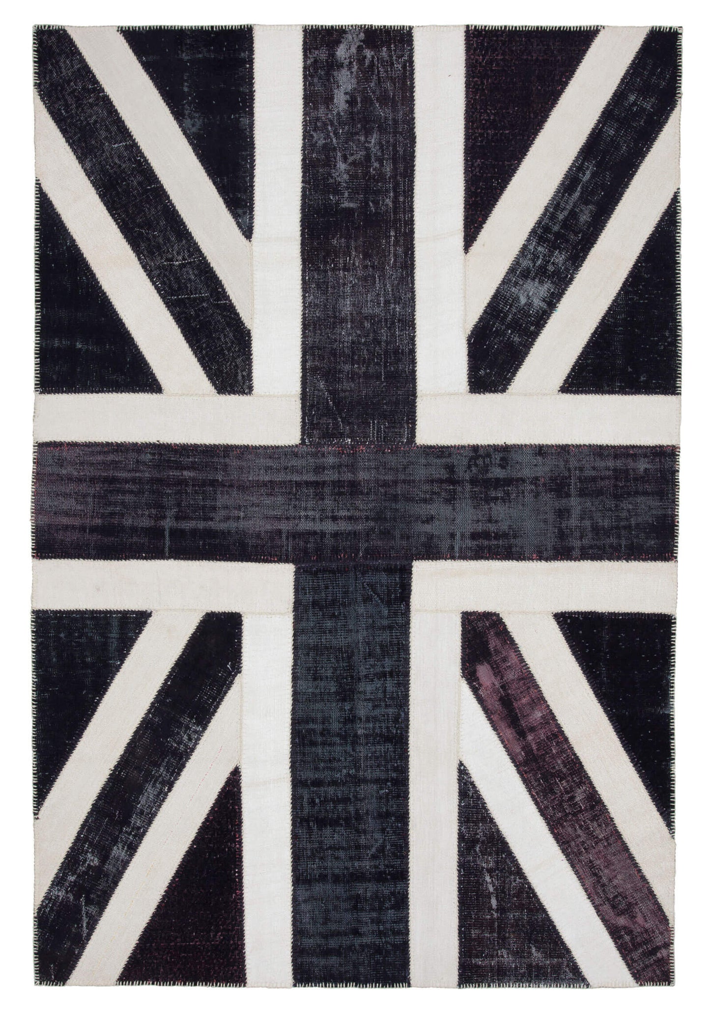7x10 Uk Flag Patchwork Rug - 22646