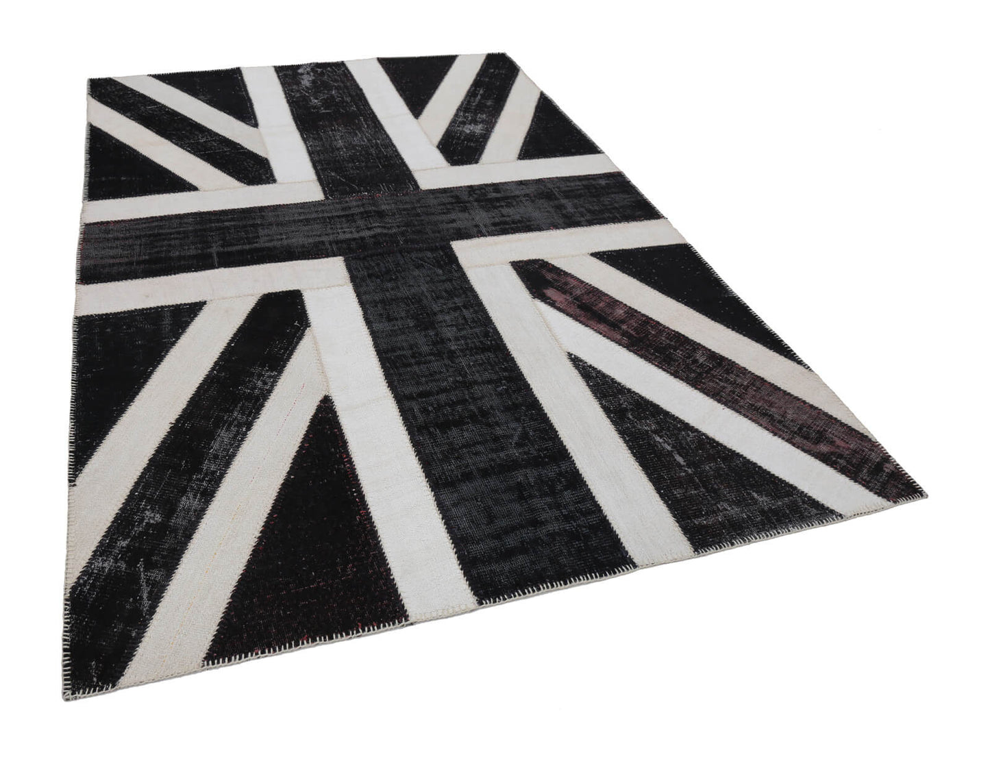 7x10 Uk Flag Patchwork Rug - 22646
