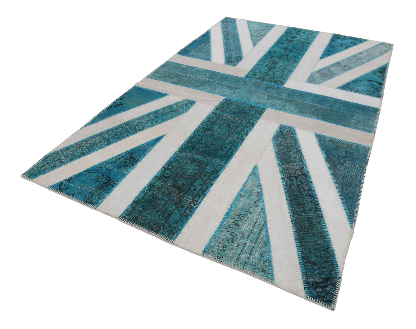 6x10 British Flag Patchwork Rug - 22648
