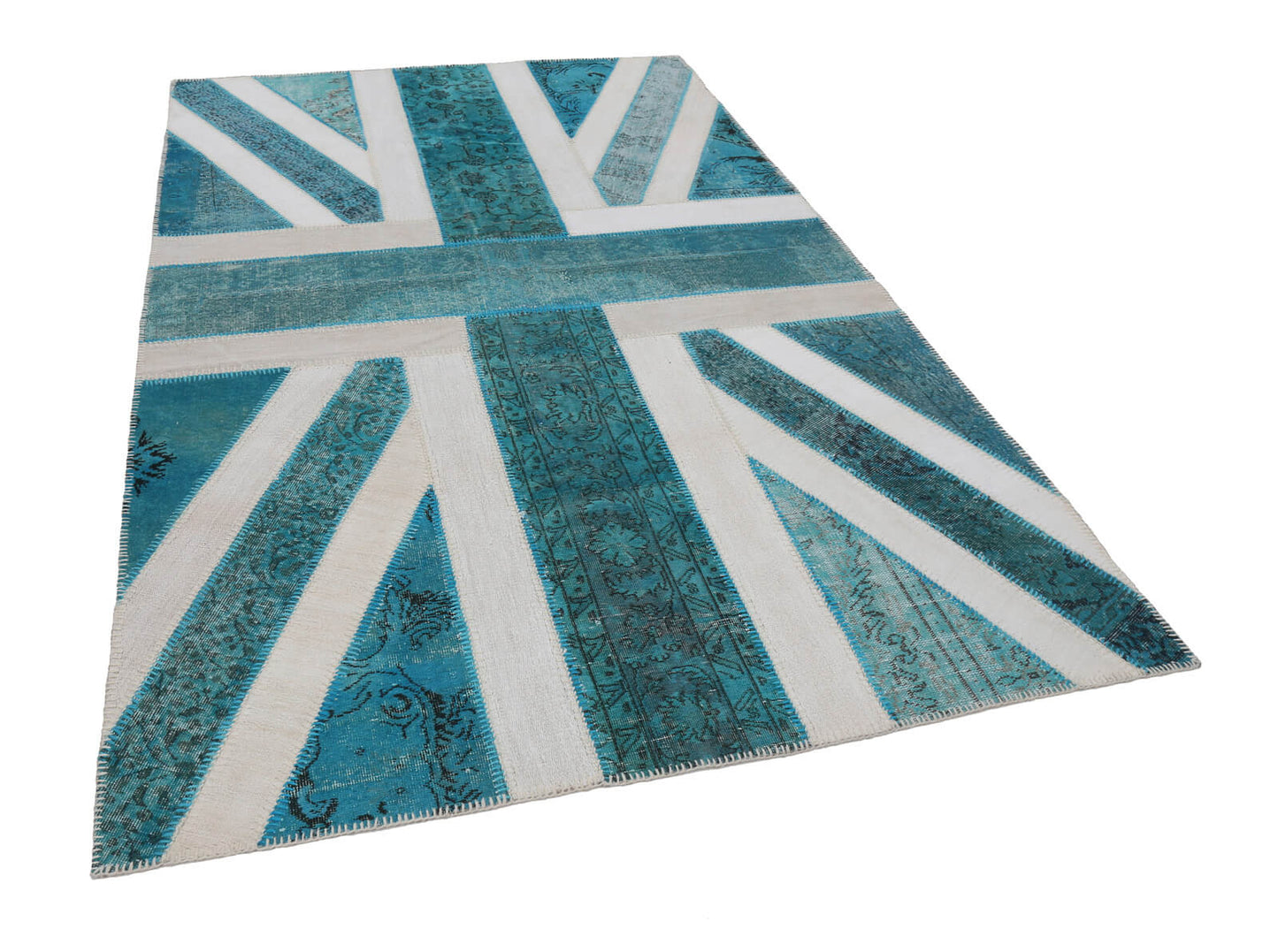 6x10 British Flag Patchwork Rug - 22648