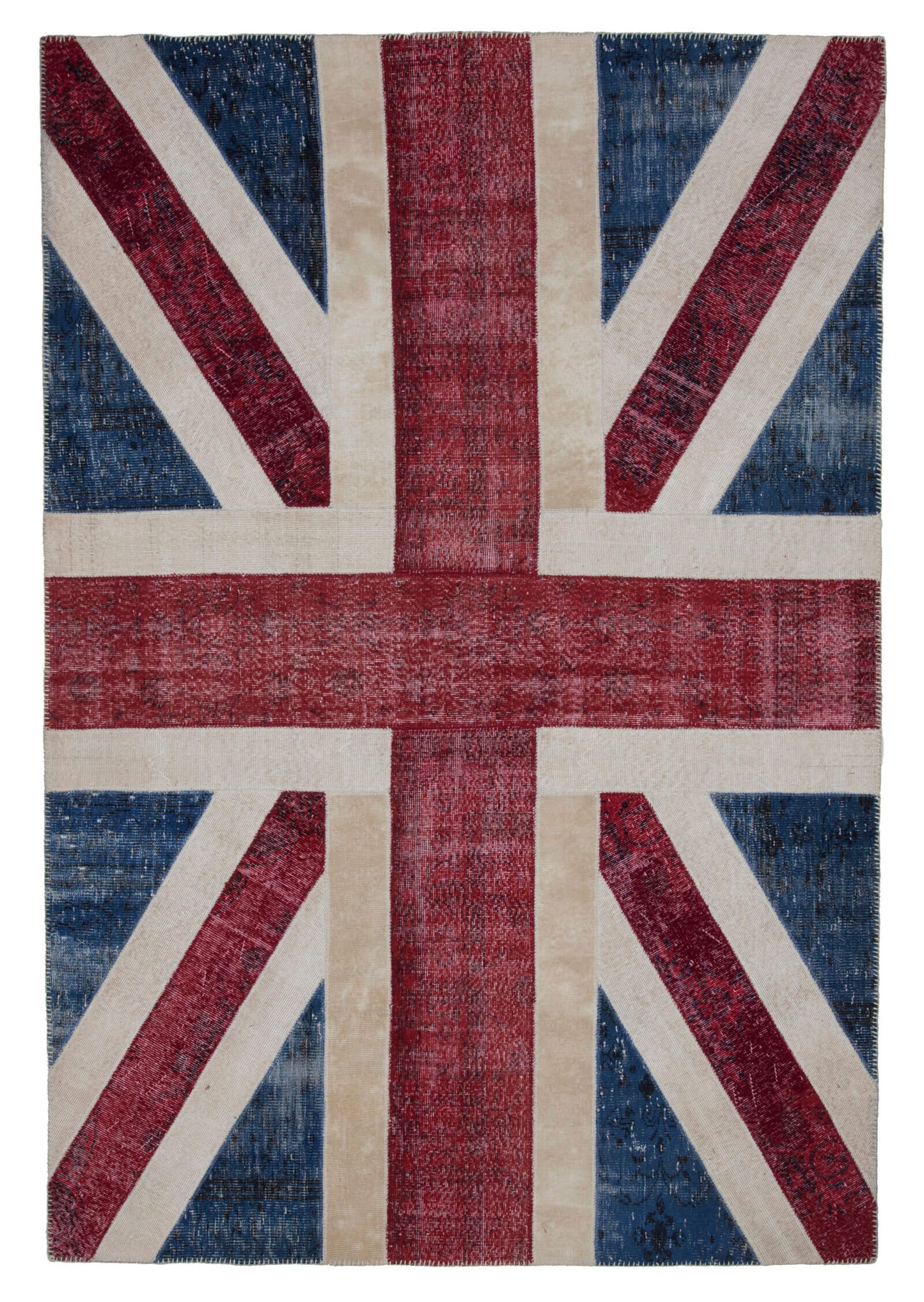 7x10 Uk Flag Patchwork Rug - 22651