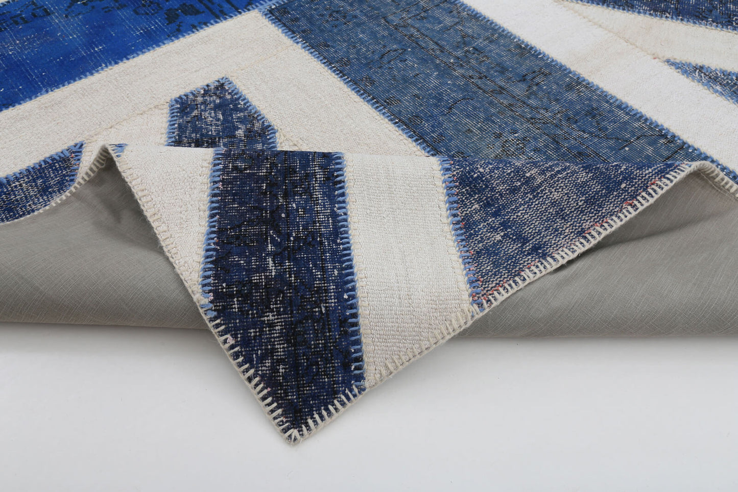 7x10 British Flag Patchwork Rug - 22658