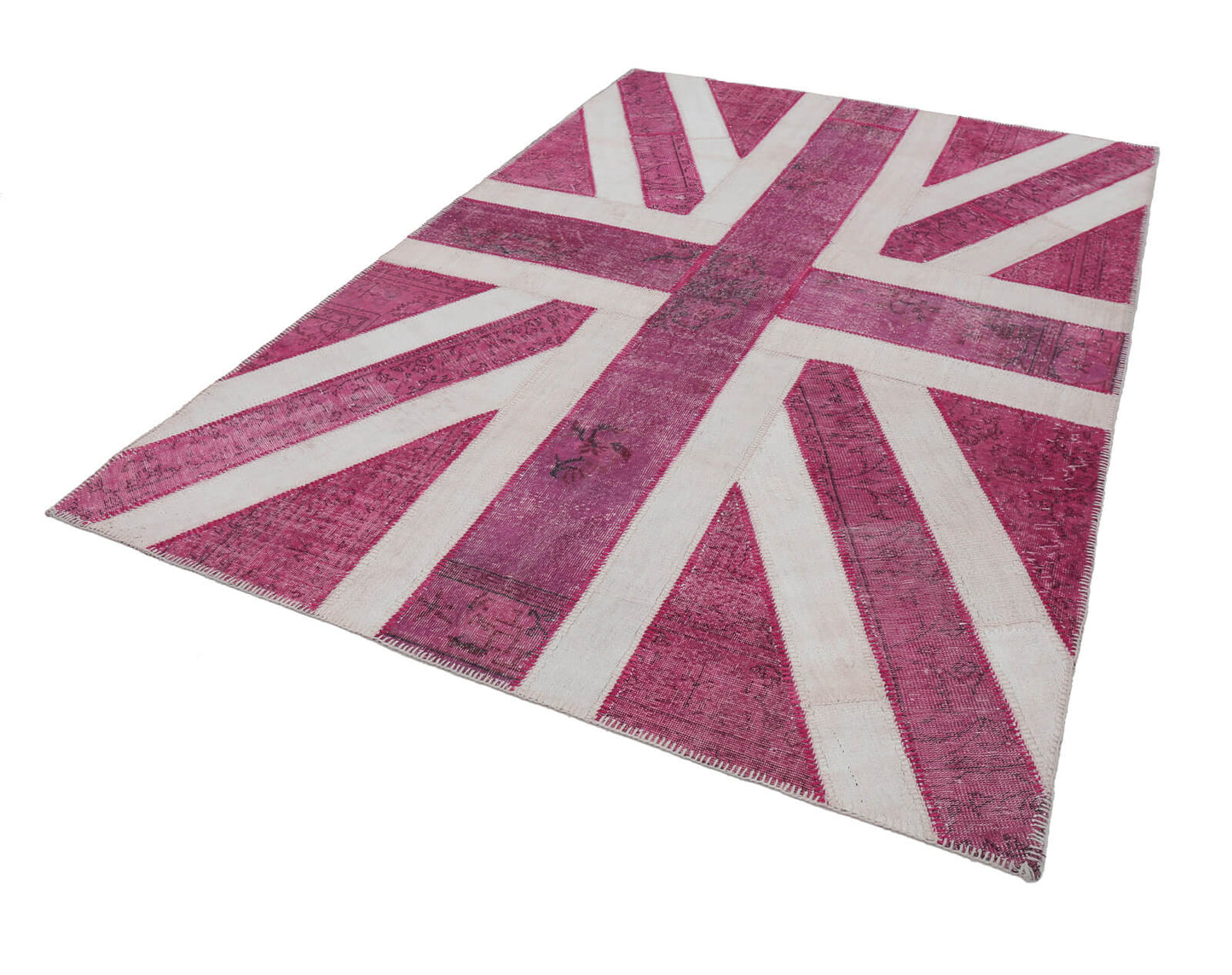 7x10 British Flag Patchwork Rug - 22660