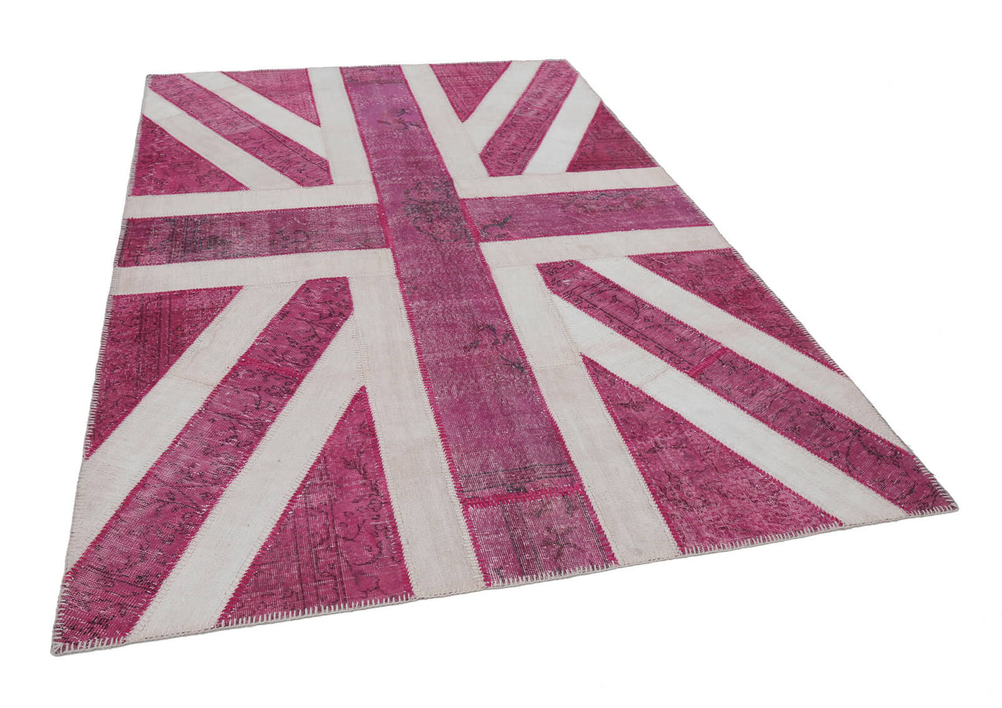 7x10 British Flag Patchwork Rug - 22660