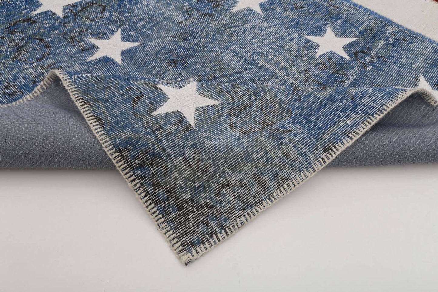 8x10 American Flag Patchwork Rug - 22672