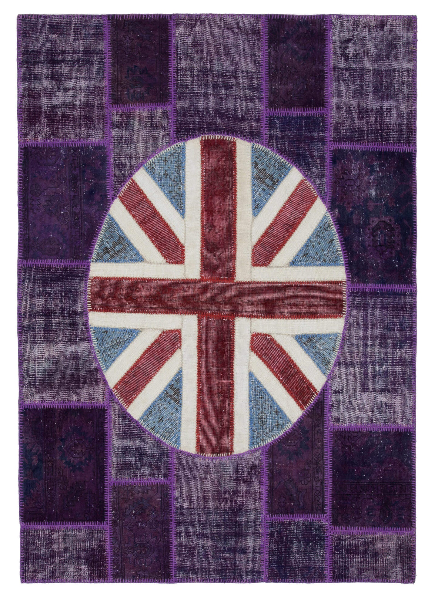 6x8 Uk Flag Patchwork Rug - 22677