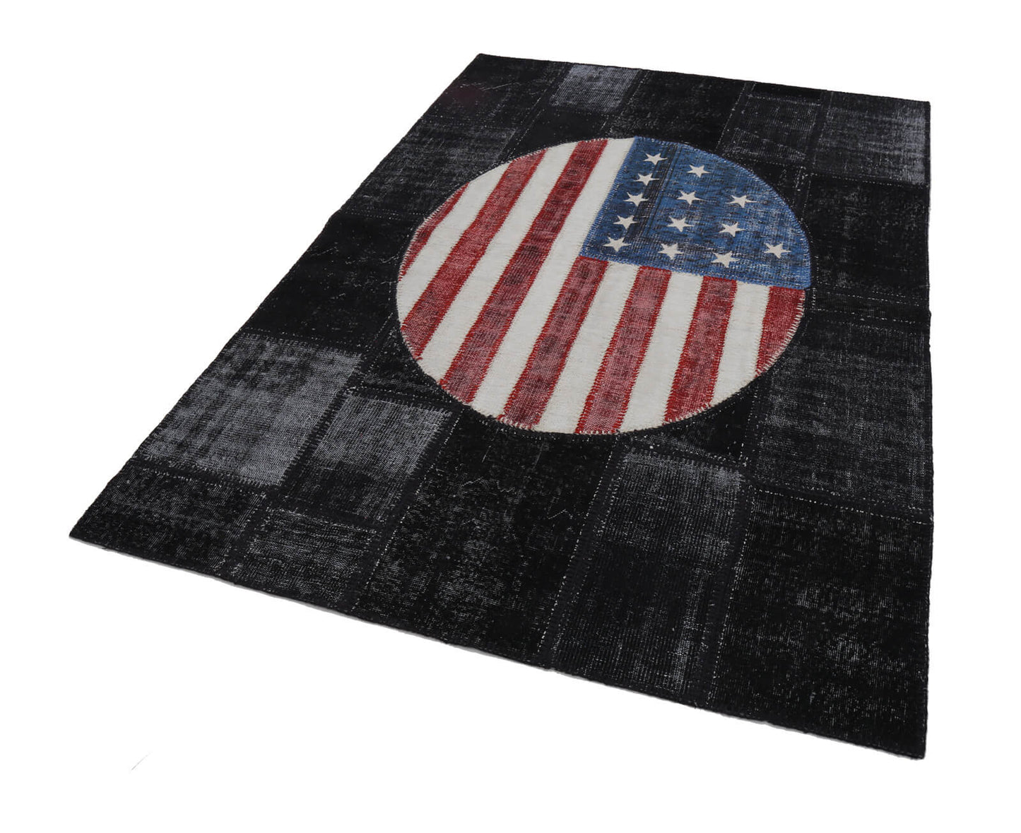 6x8 Usa Flag Patchwork Rug - 22680