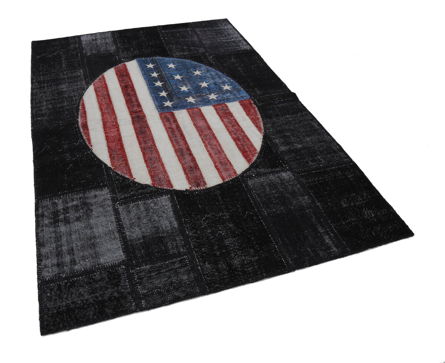 6x8 Usa Flag Patchwork Rug - 22680