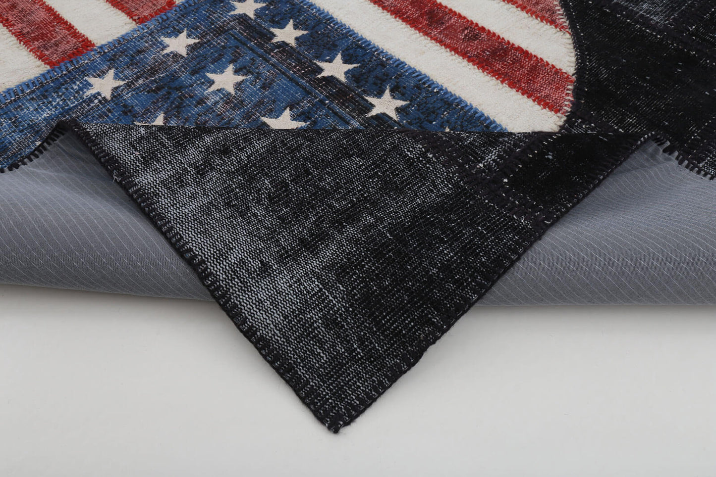 6x8 Usa Flag Patchwork Rug - 22680