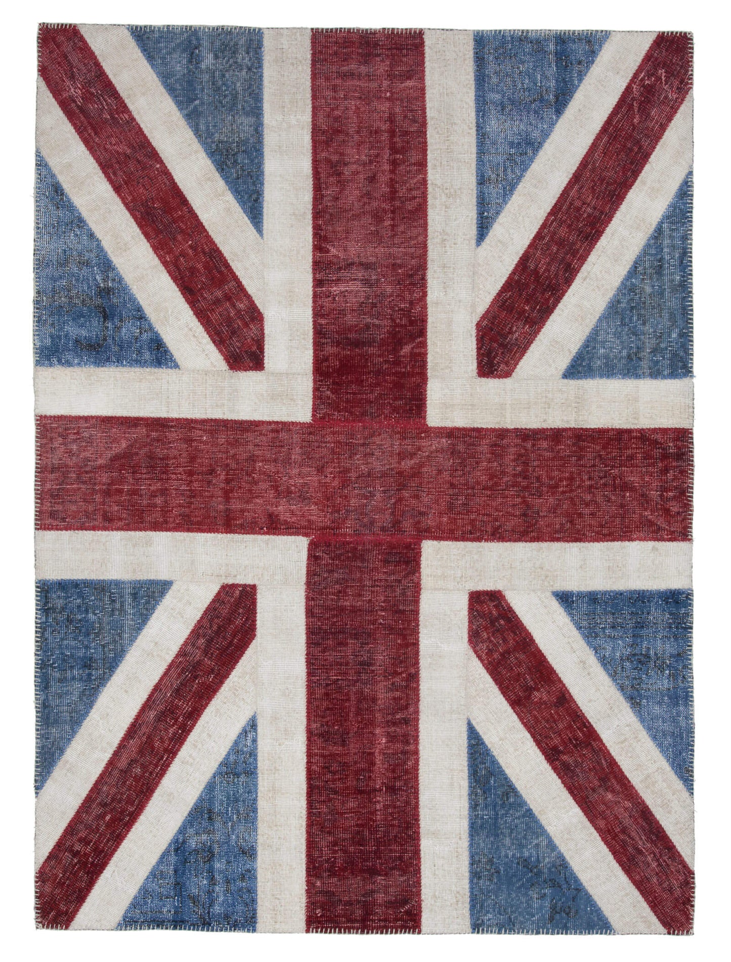 6x8 British Flag Patchwork Rug - 22684
