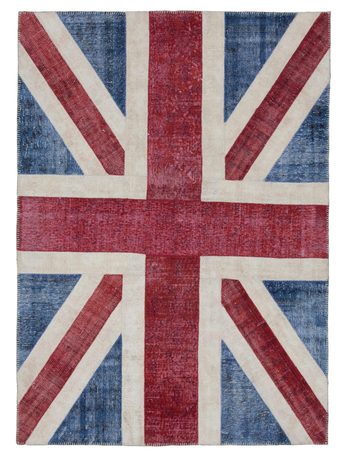6x8 British Flag Patchwork Rug - 22686
