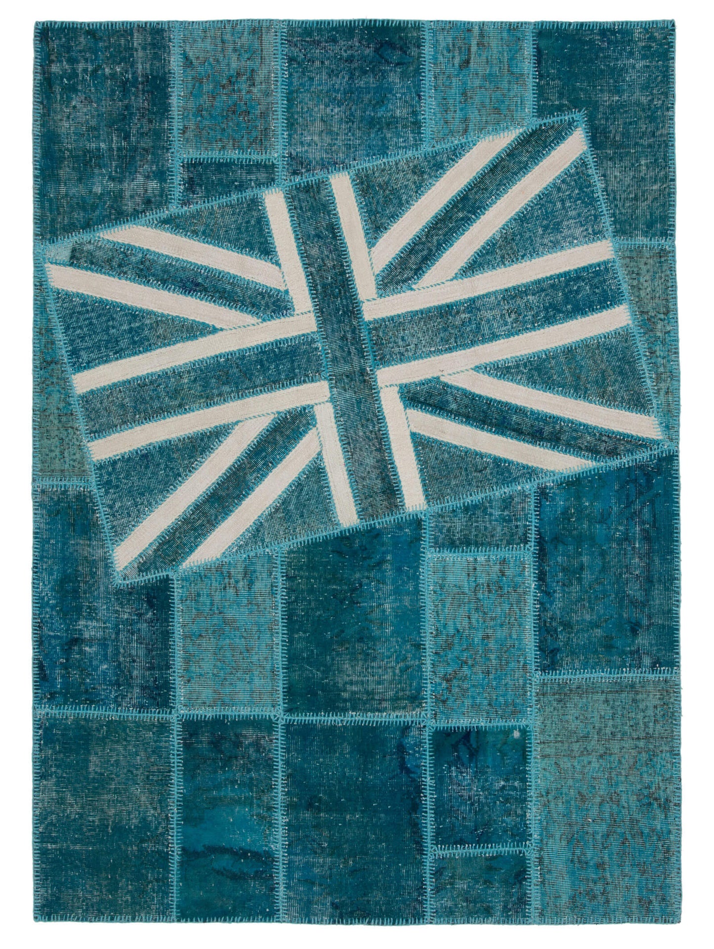 6x8 Uk Flag Patchwork Rug - 22688