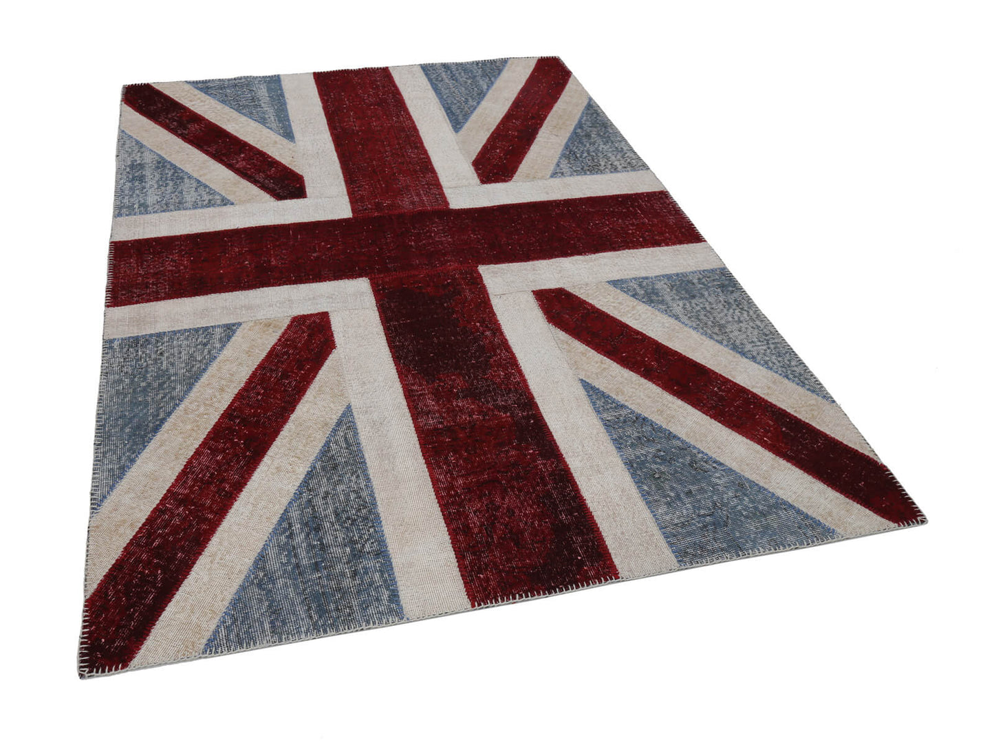 6x8 British Flag Patchwork Rug - 22689