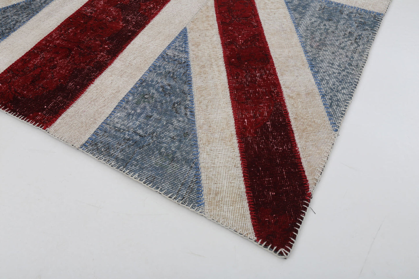 6x8 British Flag Patchwork Rug - 22689