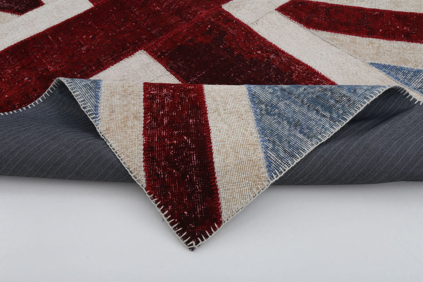 6x8 British Flag Patchwork Rug - 22689