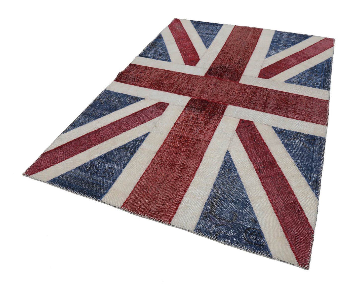 6x8 British Flag Patchwork Rug - 22690
