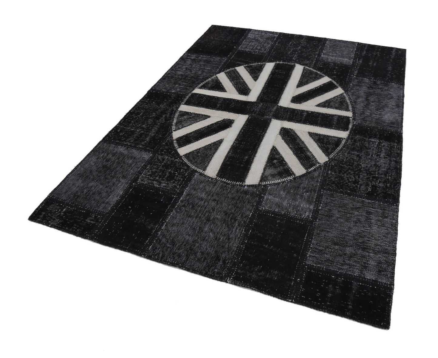 6x8 British Flag Patchwork Rug - 22693