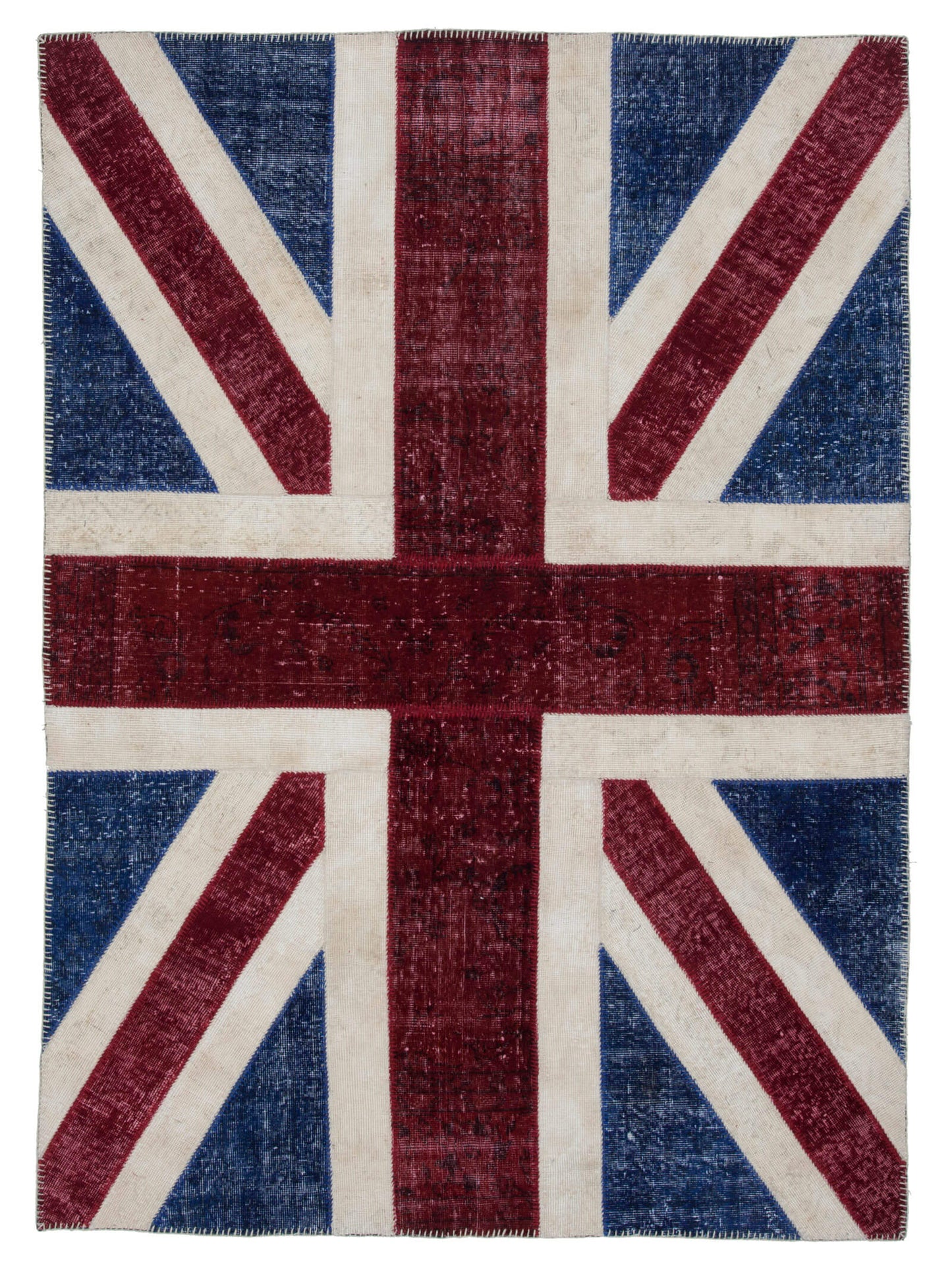 6x8 British Flag Patchwork Rug - 22694