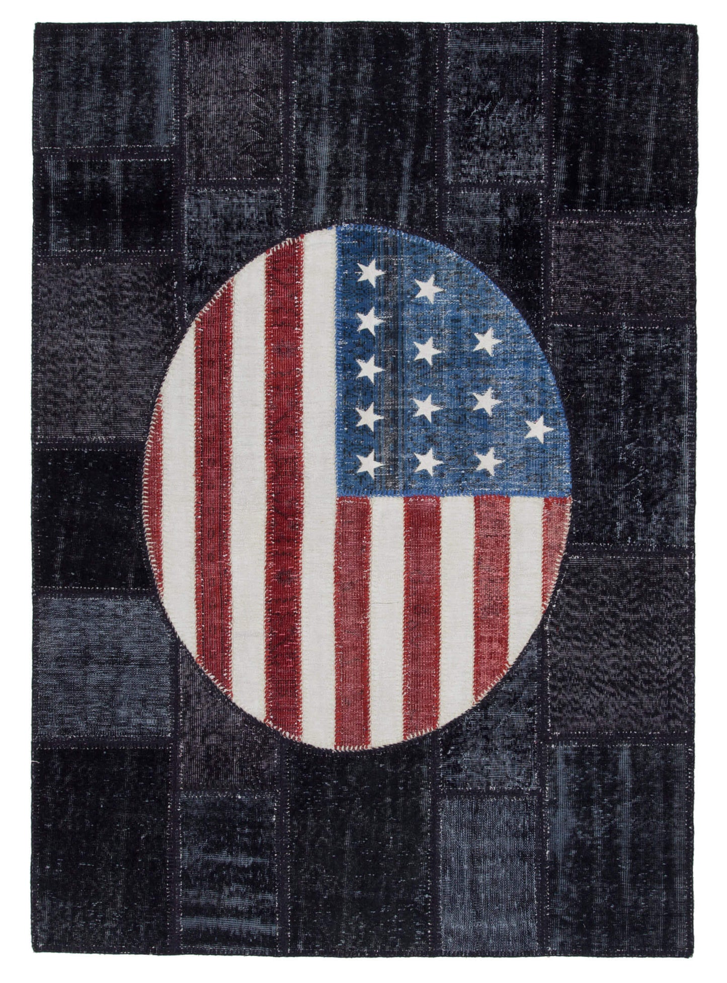 6x8 American Flag Patchwork Rug - 22697