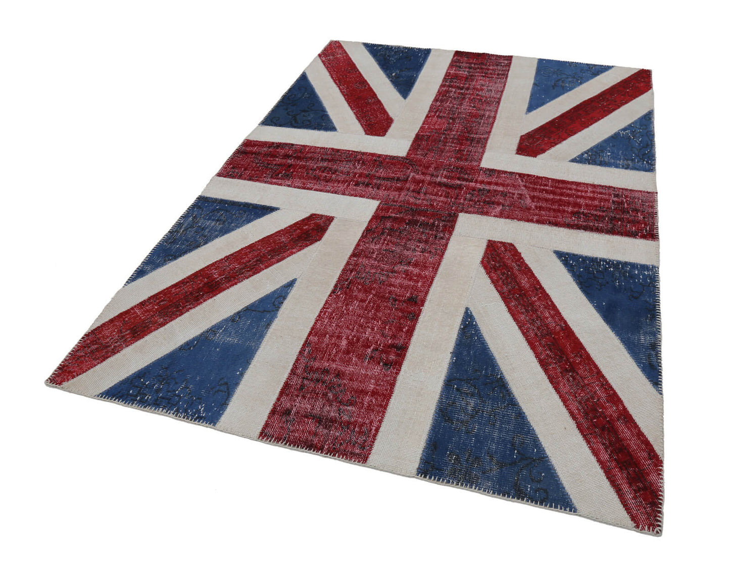 6x8 British Flag Patchwork Rug - 22701