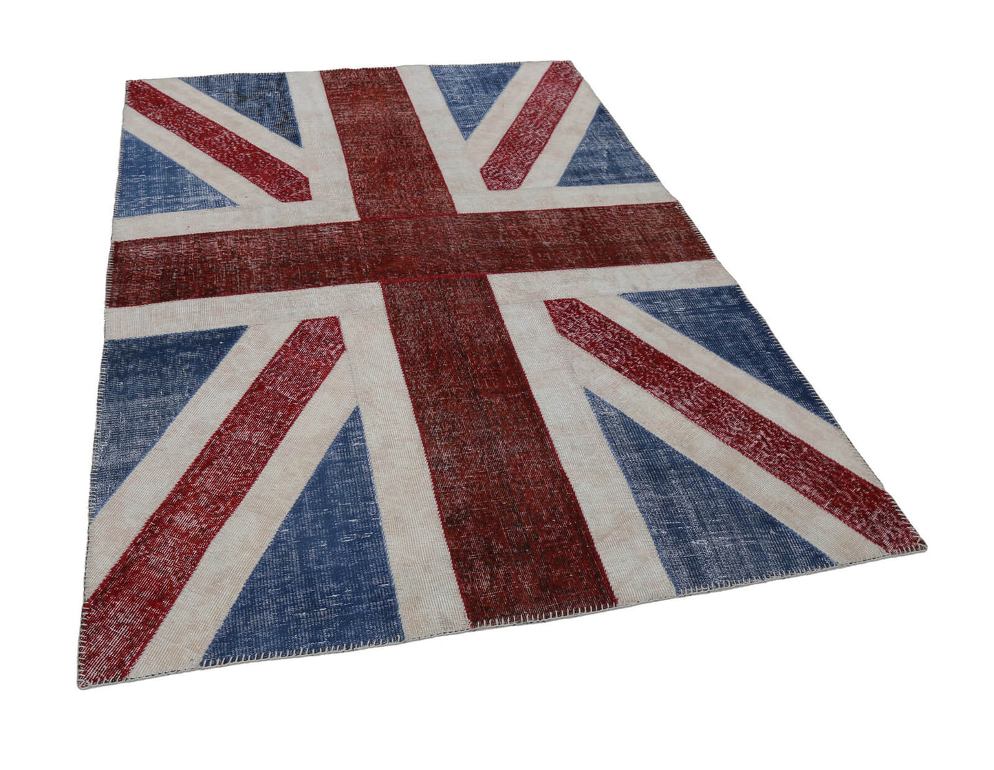 6x8 British Flag Patchwork Rug - 22703