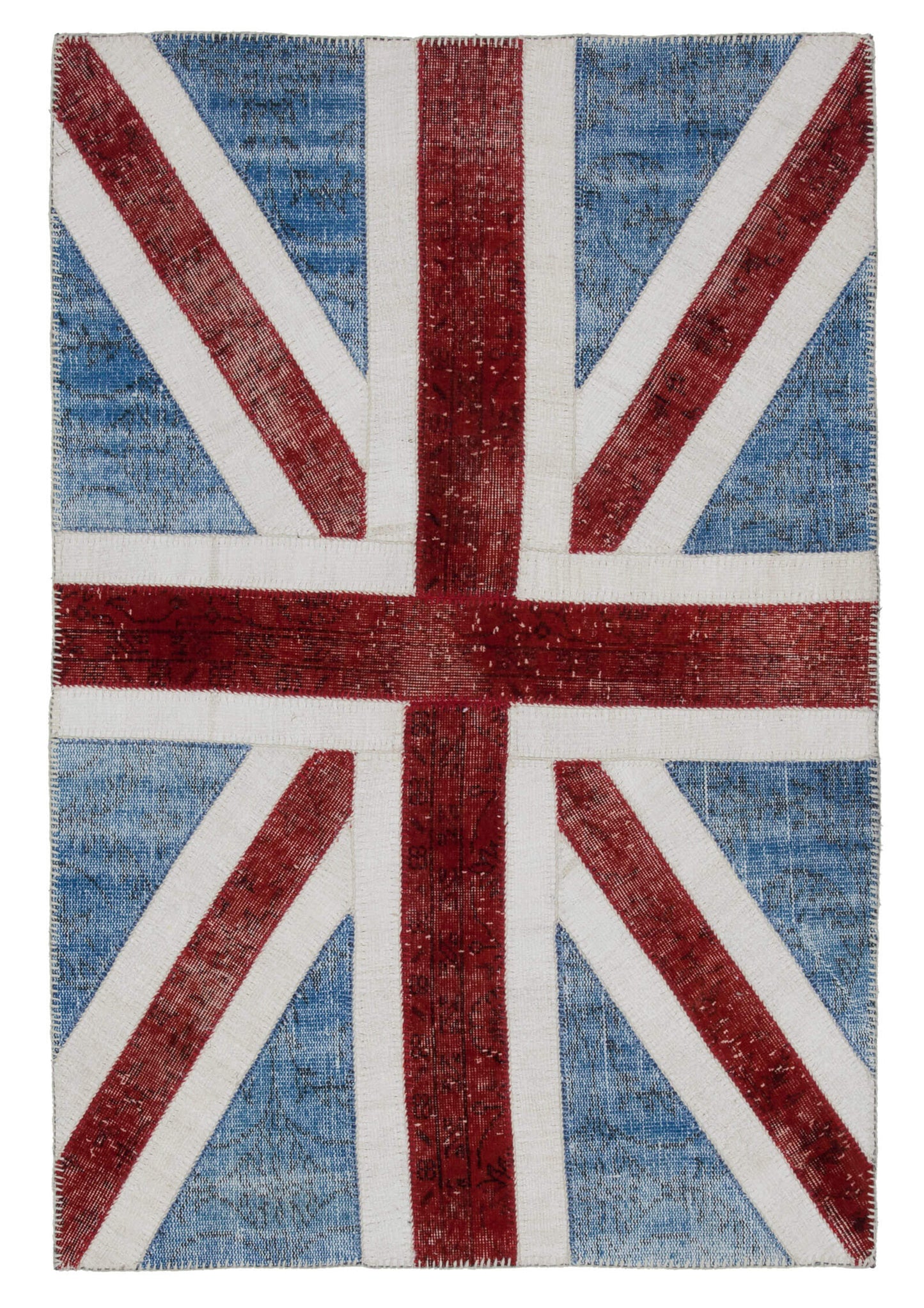 4x6 British Flag Patchwork Rug - 22713