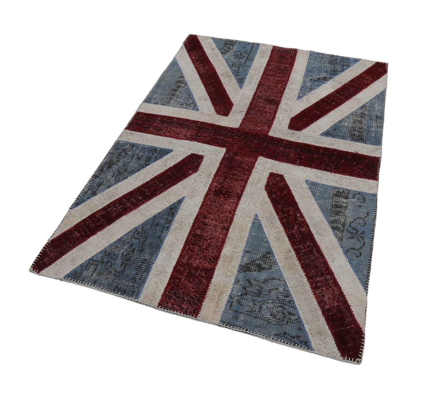 4x6 British Flag Patchwork Rug - 22716