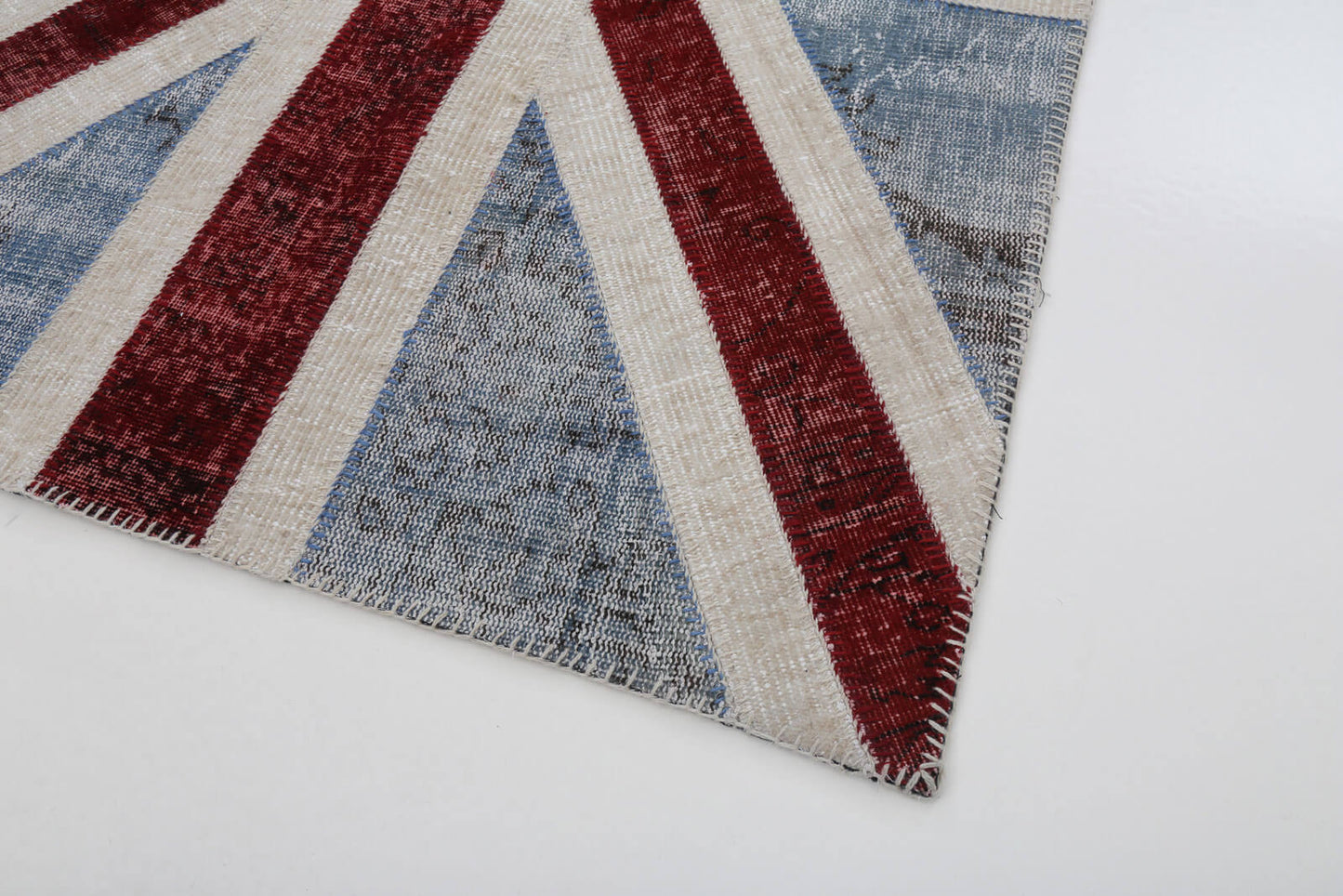 4x6 British Flag Patchwork Rug - 22717