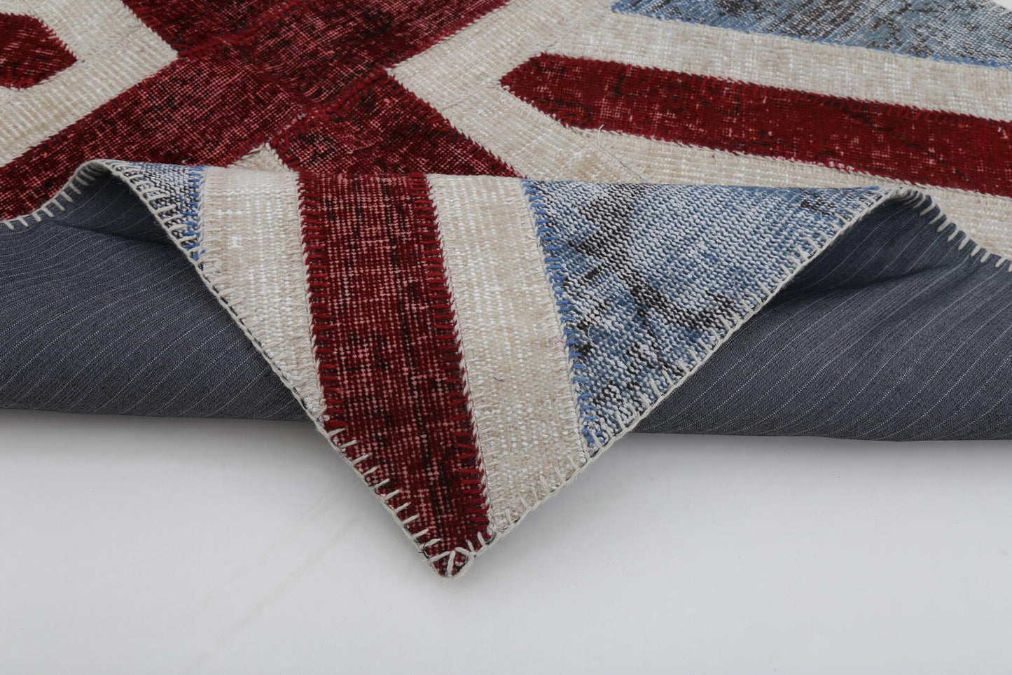 4x6 British Flag Patchwork Rug - 22717