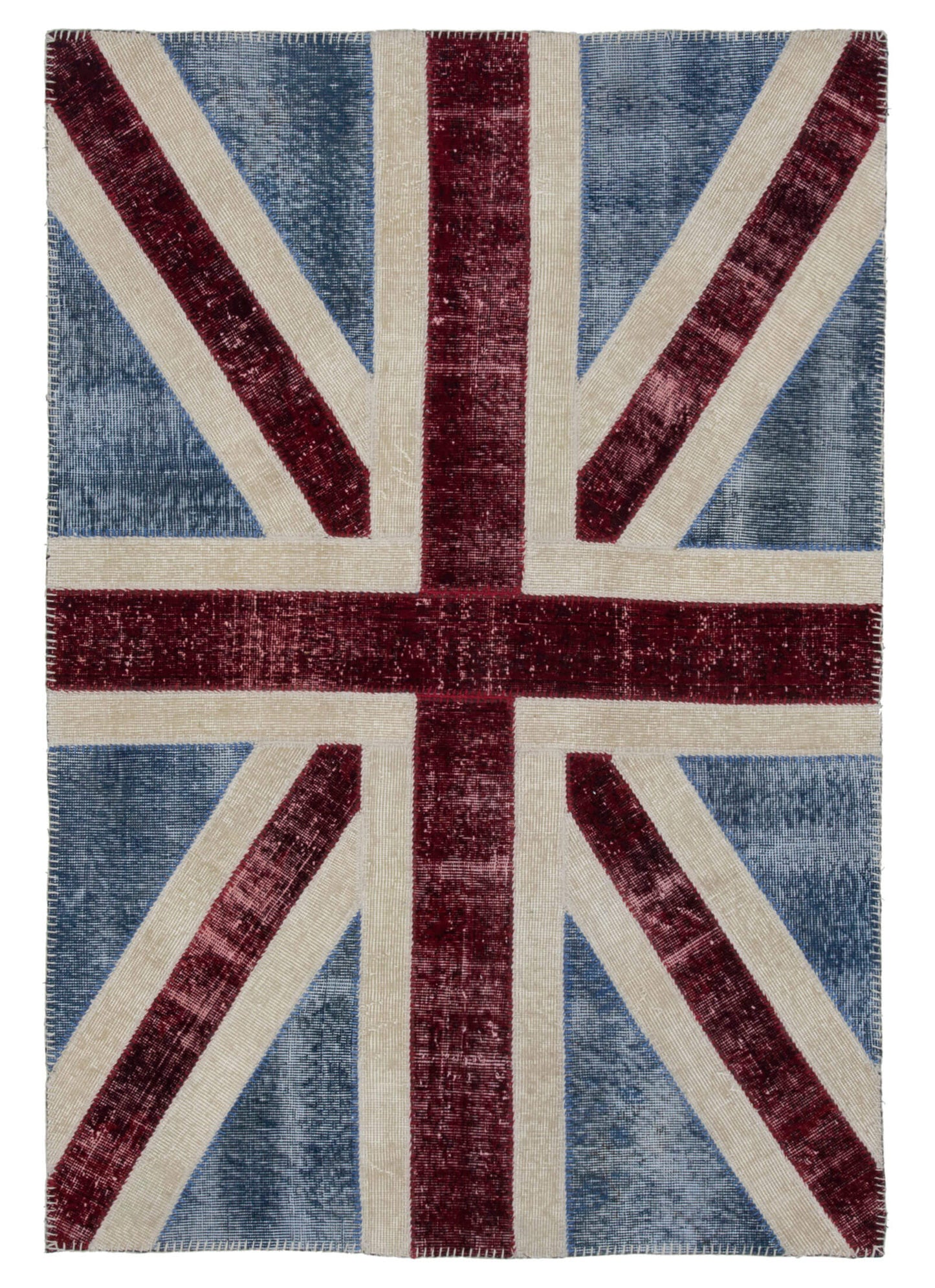 4x6 Uk Flag Patchwork Rug - 22720