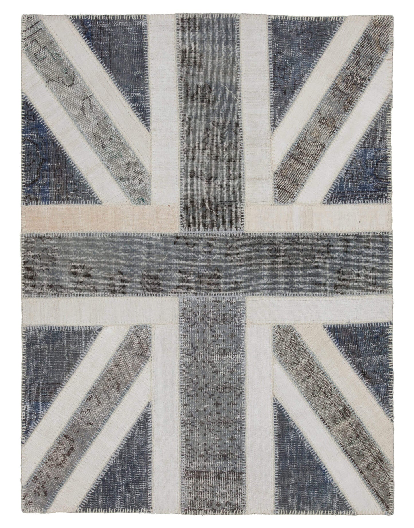 5x6 British Flag Patchwork Rug - 22724