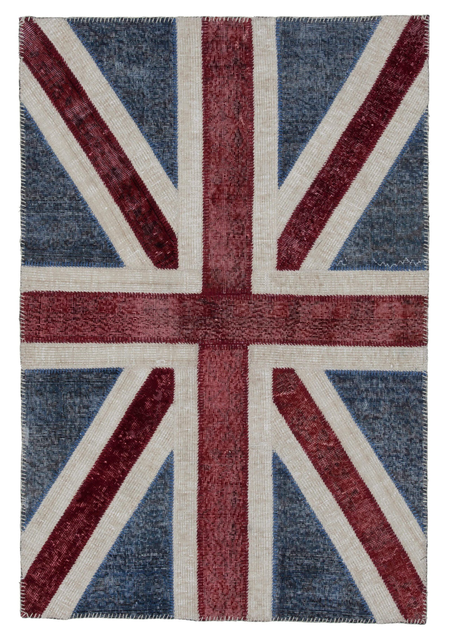 4x6 British Flag Patchwork Rug - 22730