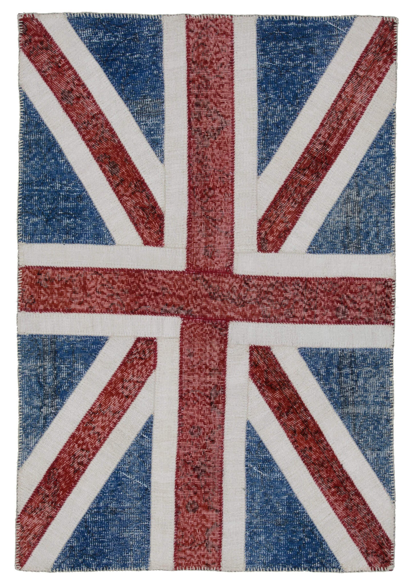 4x6 British Flag Patchwork Rug - 22733