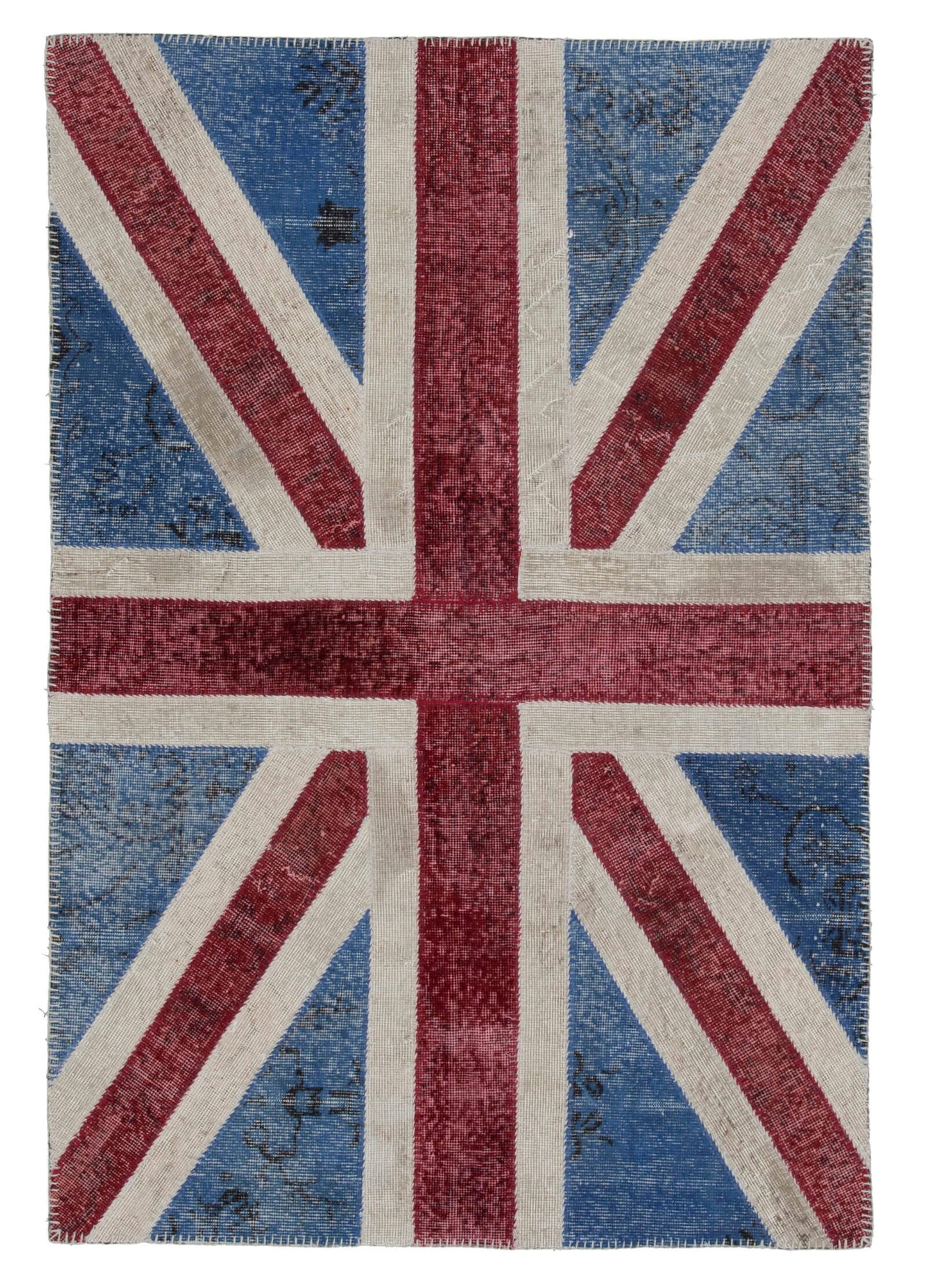 4x6 Uk Flag Patchwork Rug - 22736