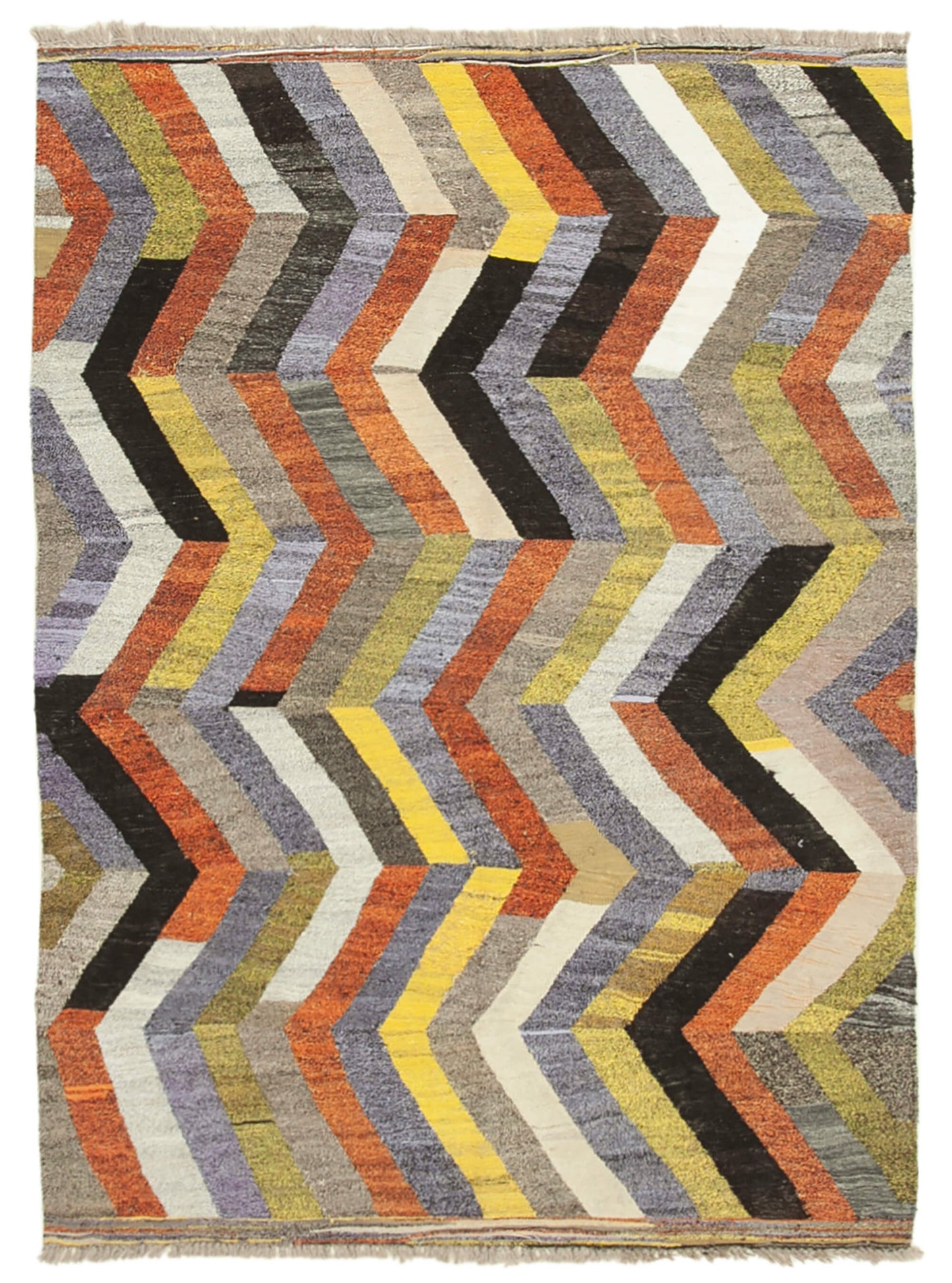 6x8 Multicolor Contemporary Area Rug - 22752