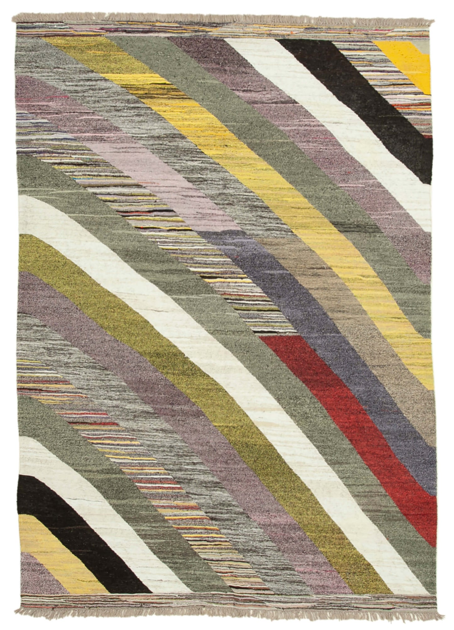7x10 Multicolor Contemporary Area Rug - 22767