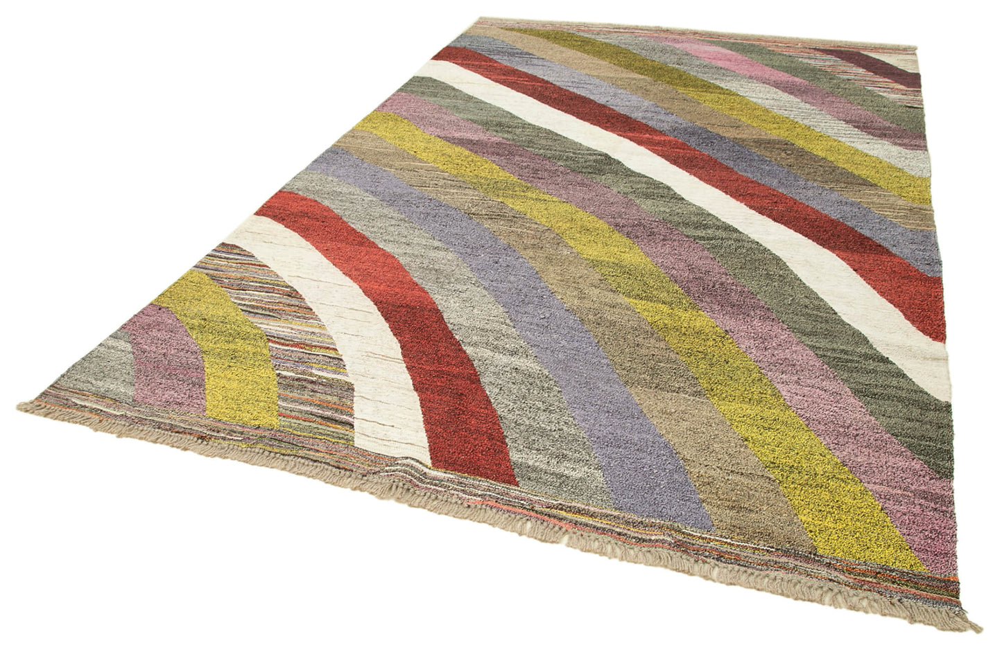 7x10 Multicolor Contemporary Area Rug - 22774