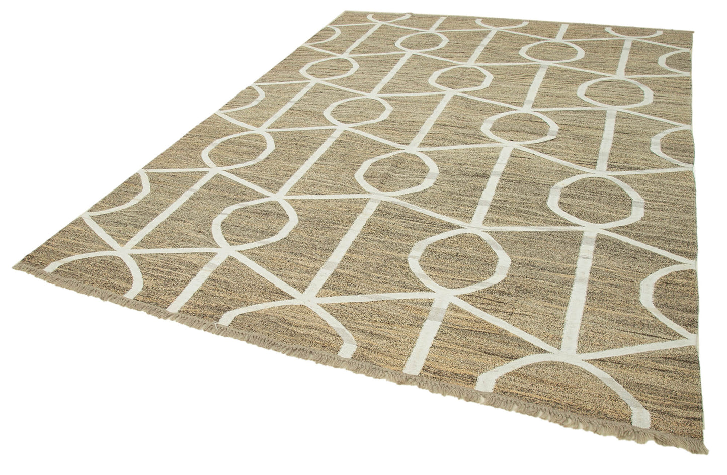 8x10 Beige Contemporary Area Rug - 22778