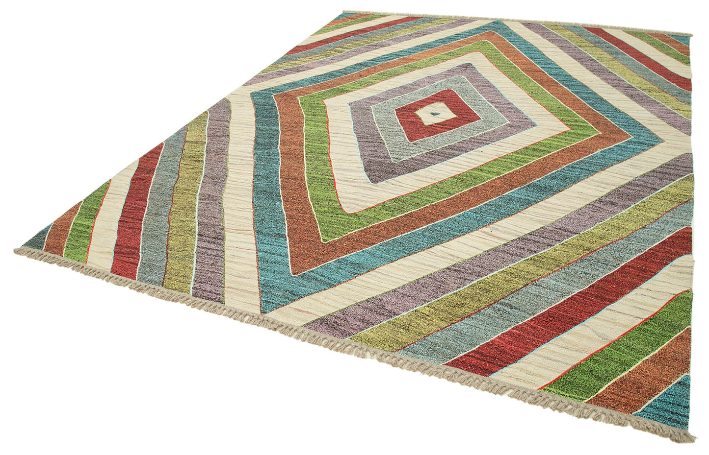 8x10 Multicolor Contemporary Area Rug - 22783