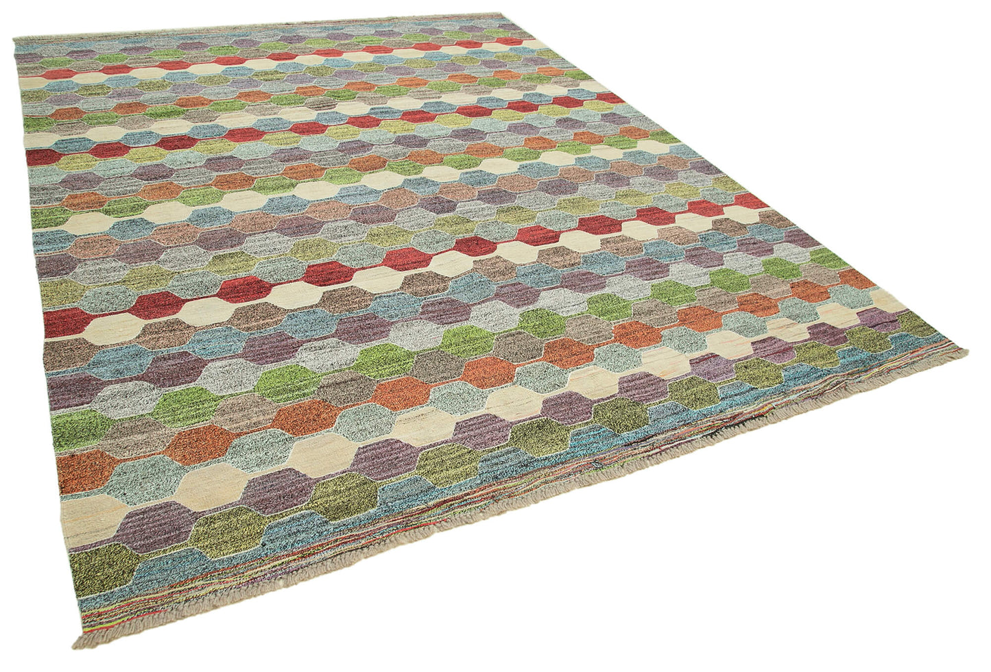 8x10 Multicolor Contemporary Area Rug - 22786