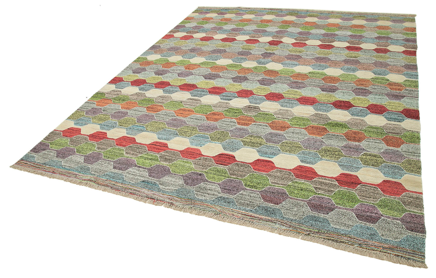 8x10 Multicolor Contemporary Area Rug - 22786
