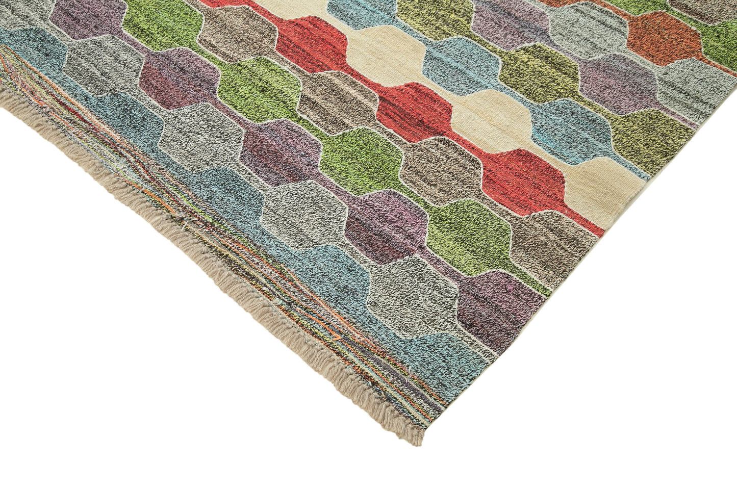 8x10 Multicolor Contemporary Area Rug - 22786