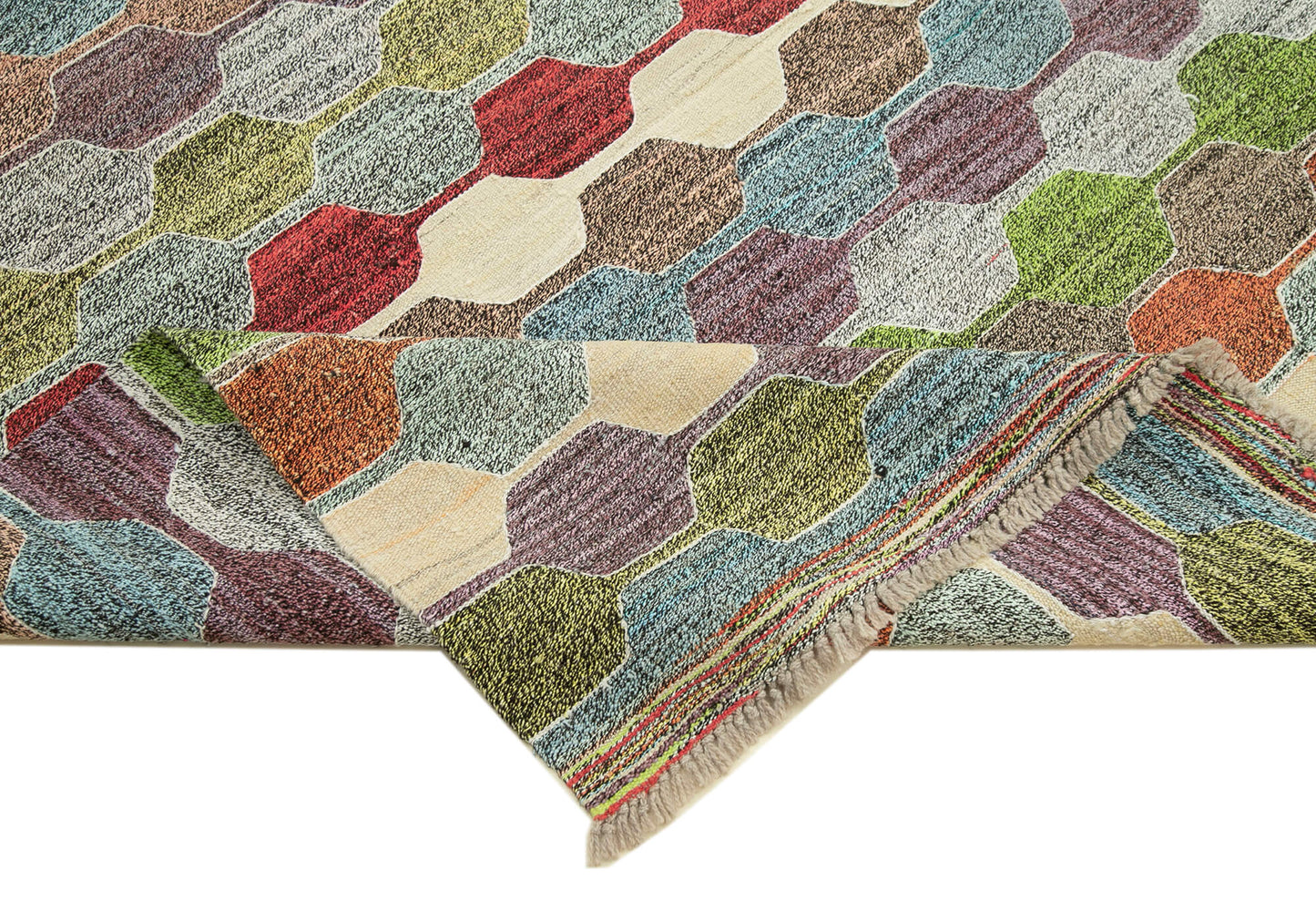 8x10 Multicolor Contemporary Area Rug - 22786
