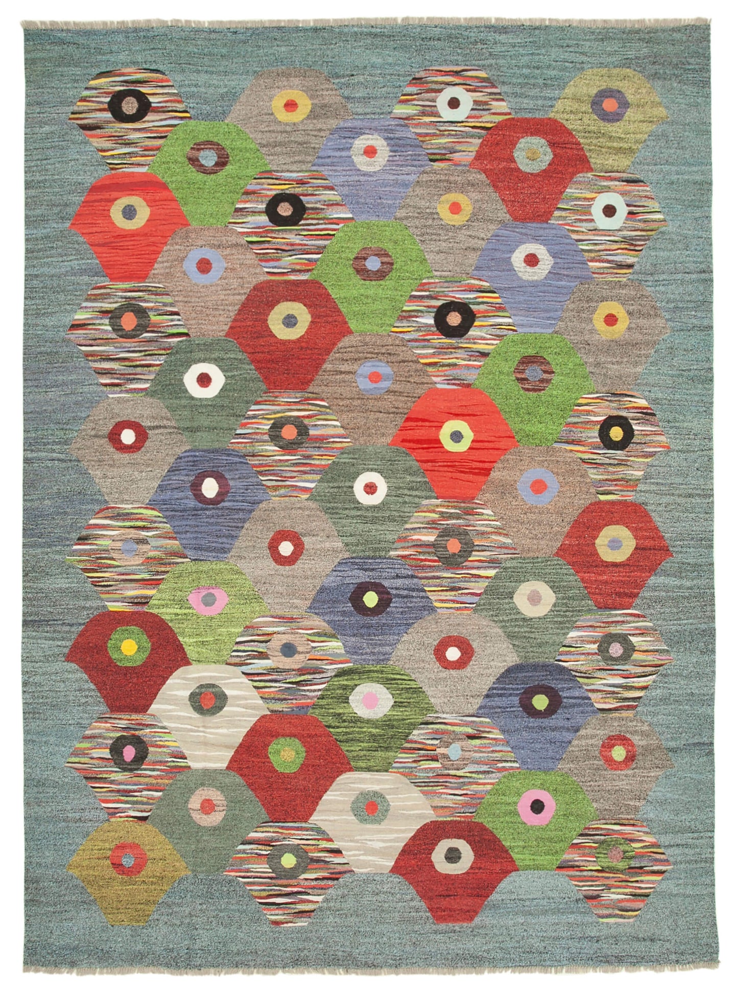 10x14 Multicolor Contemporary Area Rug - 22819